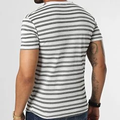 Nouveau ✨ Tee ⭐ Shirt LM077 Blanc Noir Vert Kaki de Classic Series 🧨 -HautStyle Boutique classic series 329720 LM077 HAKI 20220728T143911 04