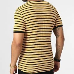 Coupon 🛒 Tee Shirt LM5172 Noir Blanc Jaune de Classic Series 🎁 -HautStyle Boutique classic series 329722 LM5172 YELLOW 20220728T144602 04