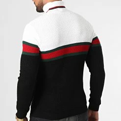 Meilleur prix 🌟 Pull Col Roulé 52303 Noir Beige Clair de Classic Series ✨ -HautStyle Boutique classic series 329825 52303 NOIR 20220728T100210 04