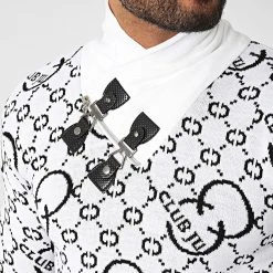 Nouveau 🥰 Pull Col Amplified 52235 Blanc de Classic Series 😉 -HautStyle Boutique classic series 330826 52235 BLANC 20220805T103020 02