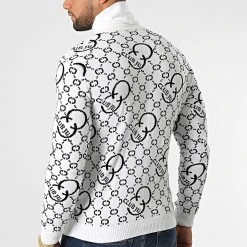 Nouveau 🥰 Pull Col Amplified 52235 Blanc de Classic Series 😉 -HautStyle Boutique classic series 330826 52235 BLANC 20220805T103022 04