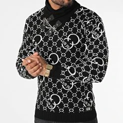 Remise 😍 Pull Col Amplified 52235 Noir de Classic Series 🛒 -HautStyle Boutique classic series 330829 52235 NOIR 20220811T142658 03