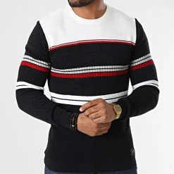 Offres 🧨 Pull 52241 Bleu Marine Beige Clair de Classic Series 🤩 -HautStyle Boutique classic series 330836 52241 MARINE 20220811T142857 03