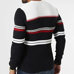 Offres 🧨 Pull 52241 Bleu Marine Beige Clair de Classic Series 🤩 -HautStyle Boutique classic series 330836 52241 MARINE 20220811T142859 04