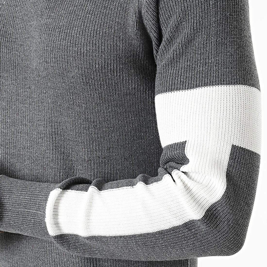 Promo ✔️ Pull G1909 Gris Blanc de Classic Series 😉 4 Promo ✔️ Pull G1909 Gris Blanc de Classic Series 😉 – Image 2