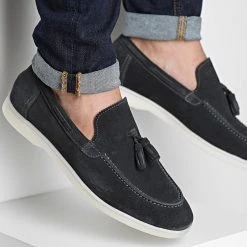 Meilleure vente 🔥 Mocassins 801 Gris Anthracite de Classic Series ⌛