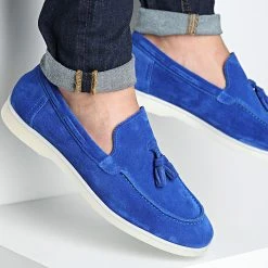 Acheter 😀 Mocassins 801 Bleu Roi de Classic Series 🧨