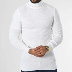 Meilleur prix ⭐ Pull Col Roulé 1406 Blanc de Classic Series 🧨 -HautStyle Boutique classic series 334664 1406 BLANC 20220902T162611 03