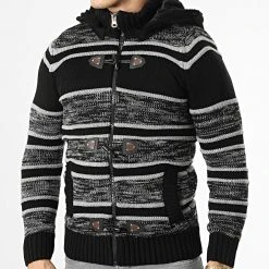 Tout neuf 🔔 Gilet Zippé Capuche 3000 Noir Gris Clair de Classic Series ❤️ -HautStyle Boutique classic series 336284 3000 GREY 20220912T154654 03