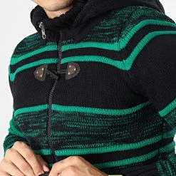 De gros 🥰 Gilet Zippé Capuche 3000 Bleu Marine Vert de Classic Series 🧨 -HautStyle Boutique classic series 336289 3000 GREEN 20220912T154332 02