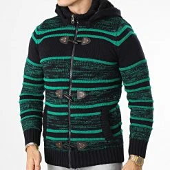 De gros 🥰 Gilet Zippé Capuche 3000 Bleu Marine Vert de Classic Series 🧨 -HautStyle Boutique classic series 336289 3000 GREEN 20220912T154334 03