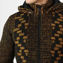 Meilleure affaire 🎉 Gilet Zippé Capuche 3004 Noir Orange de Classic Series 🎁 -HautStyle Boutique classic series 336291 3004 YELLOW 20220912T153413 02
