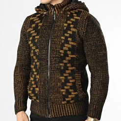 Meilleure affaire 🎉 Gilet Zippé Capuche 3004 Noir Orange de Classic Series 🎁 -HautStyle Boutique classic series 336291 3004 YELLOW 20220912T153415 03