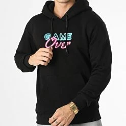 Promo 🧨 Sweat Capuche GK-1128 Noir de Classic Series ✔️ -HautStyle Boutique classic series 336303 GK 1128 SIYAH 20220912T154406 03