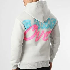 Offres ✨ Sweat Capuche GK-1128 Gris Clair de Classic Series 😍