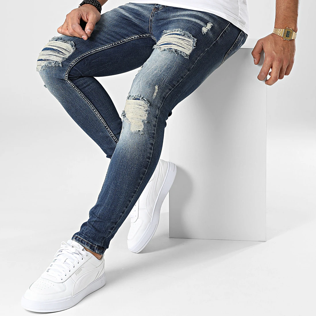 Meilleur prix 😍 Jean Skinny DHZ-3995 Bleu Brut de Classic Series ⌛ 5 Meilleur prix 😍 Jean Skinny DHZ-3995 Bleu Brut de Classic Series ⌛ – Image 3