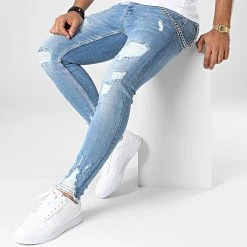 Acheter ⭐ Jean Skinny DHZ-3885 Bleu Wash de Classic Series 🤩 -HautStyle Boutique classic series 336454 DHZ 3885 O MAVI 20220912T161801 03