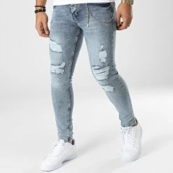 Promo 😀 Jean Skinny DHZ-3846 Bleu Wash de Classic Series 🧨