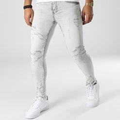 Budget 🤩 Jean Skinny DHZ-3870 Gris de Classic Series 👍