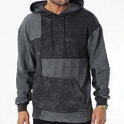 Meilleure affaire 👏 Sweat Capuche GK-1087 Noir de Classic Series 👏 -HautStyle Boutique classic series 336631 GK 1087 SIYAH 20220922T153115 pg