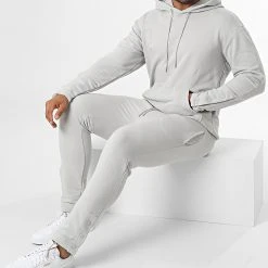 Remise ✨ Ensemble De Survetement GK-1070T Gris Clair de Classic Series ⭐