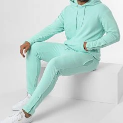 Offres ⌛ Ensemble De Survetement GK-1070T Vert Menthe de Classic Series 🔔