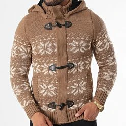 Le moins cher ⌛ Gilet Capuche 3001 Marron Beige de Classic Series 🧨 -HautStyle Boutique classic series 336744 3001 TABAC 20220916T150224 03