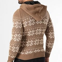 Le moins cher ⌛ Gilet Capuche 3001 Marron Beige de Classic Series 🧨 -HautStyle Boutique classic series 336744 3001 TABAC 20220916T150226 04