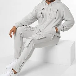 Remise ⭐ Ensemble De Survetement GK-1069T Gris Clair de Classic Series ⭐