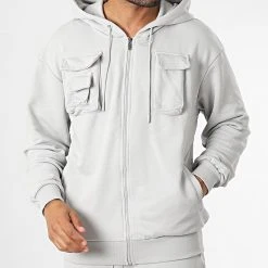 Remise ⭐ Ensemble De Survetement GK-1069T Gris Clair de Classic Series ⭐ -HautStyle Boutique classic series 336797 GK 1069T ACIK GRI 20220909T150951 03