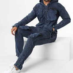 Meilleur prix ⭐ Ensemble De Survetement GK-1089T Bleu Marine de Classic Series 🎁