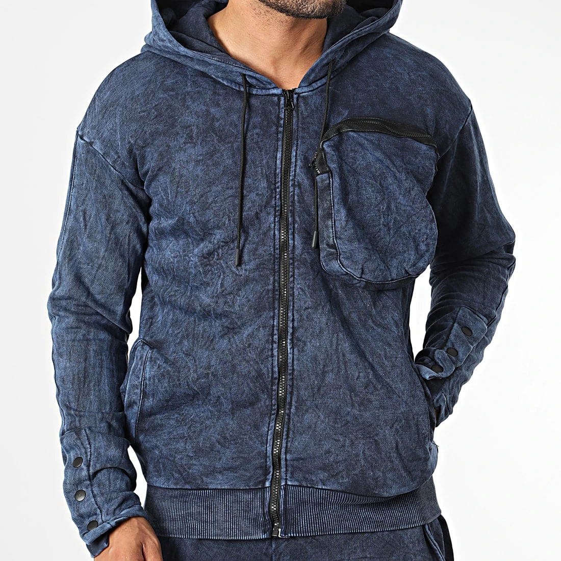 Meilleur prix ⭐ Ensemble De Survetement GK-1089T Bleu Marine de Classic Series 🎁 5 Meilleur prix ⭐ Ensemble De Survetement GK-1089T Bleu Marine de Classic Series 🎁 – Image 3