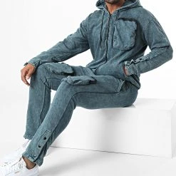 De gros 😍 Ensemble De Survetement GK-1089T Gris Ardoise de Classic Series 🛒