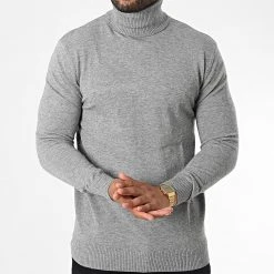 Nouveau ⌛ Pull Col Roulé 6741 Gris Chiné de Classic Series ⭐ -HautStyle Boutique classic series 337012 6741 GRIS CHINE 20220915T151503 03