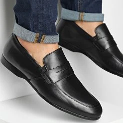 Promo 👍 Mocassins 0433 Black Antique Leather de Classic Series ✔️