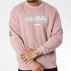 Meilleure vente ❤️ Sweat Crewneck 22-K076 Rose de Classic Series 😉 -HautStyle Boutique classic series 338023 22 K076 SOMON 20220922T160622 03
