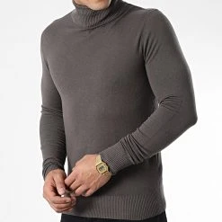 Coupon 😉 Pull Col Roulé J663 Taupe de Classic Series 💯 -HautStyle Boutique classic series 338024 J663 12 20220921T154424 03