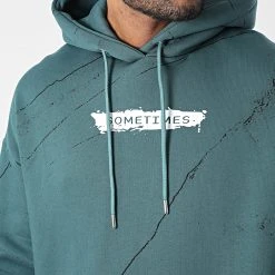 Meilleur prix ⭐ Sweat Capuche 22-K083 Vert Foncé de Classic Series 😍 -HautStyle Boutique classic series 338034 22 K083 PETROL 20220922T160656 02