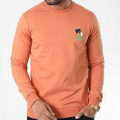 Bon marché 💯 Sweat Crewneck 9058 Orange de Classic Series ⌛ -HautStyle Boutique classic series 338064 9058 ORANGE 20220922T160719 03