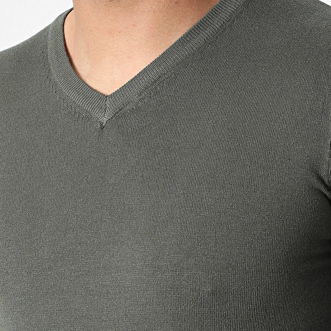 Remise 🎁 Pull J662 Vert Kaki de Classic Series ⭐ 4 Remise 🎁 Pull J662 Vert Kaki de Classic Series ⭐ – Image 2