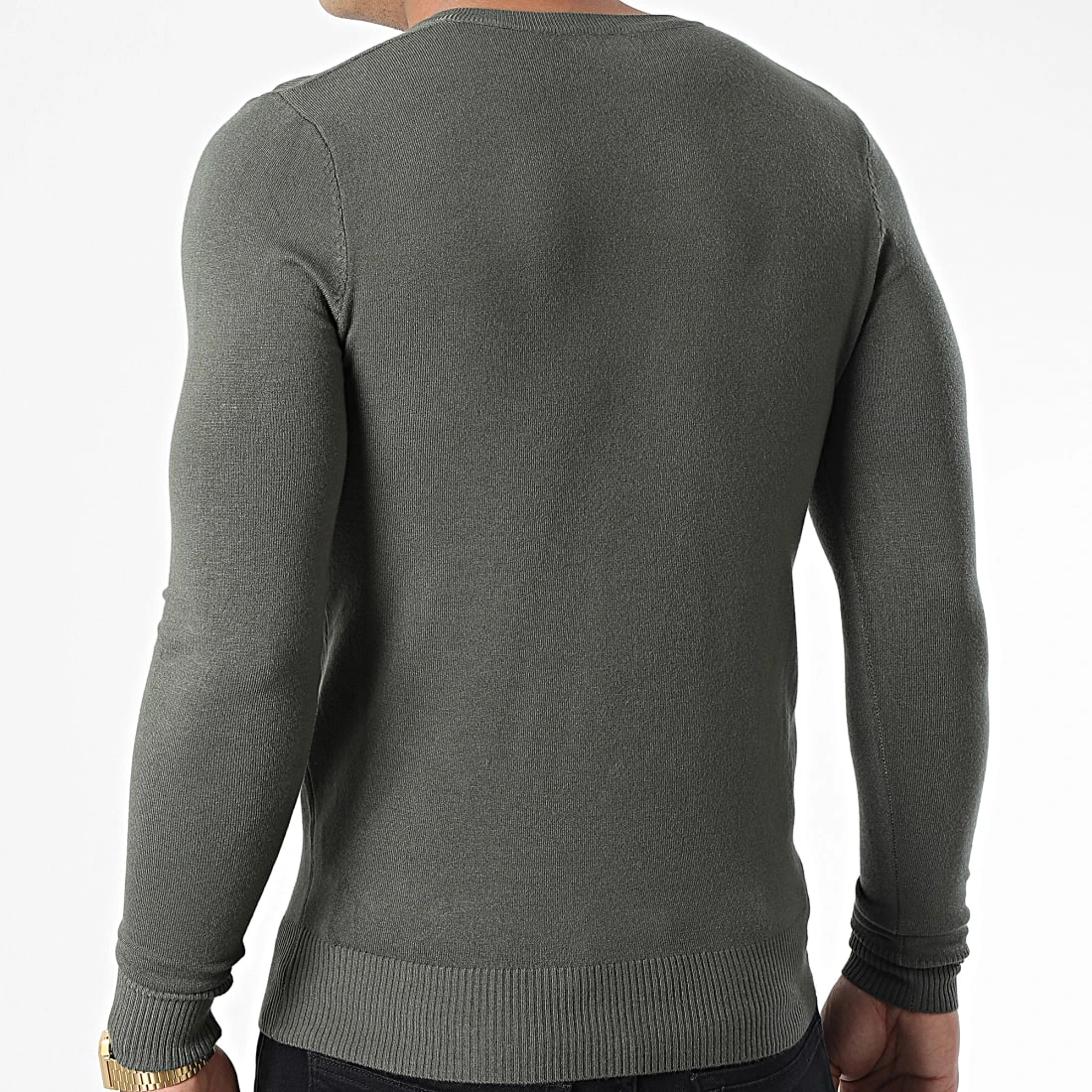 Remise 🎁 Pull J662 Vert Kaki de Classic Series ⭐ 6 Remise 🎁 Pull J662 Vert Kaki de Classic Series ⭐ – Image 4