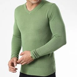 Meilleur prix ⭐ Pull J662 Vert Clair de Classic Series 🎁 -HautStyle Boutique classic series 338089 J662 15 20220921T154101 03