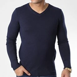 Le moins cher 💯 Pull J662 Bleu Marine de Classic Series ⭐ -HautStyle Boutique classic series 338091 J662 5 20220921T160606 03