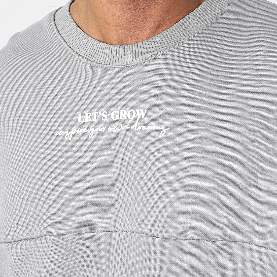 Top 10 😍 Sweat Crewneck 22-K053 Gris de Classic Series 🥰 4 Top 10 😍 Sweat Crewneck 22-K053 Gris de Classic Series 🥰 – Image 2