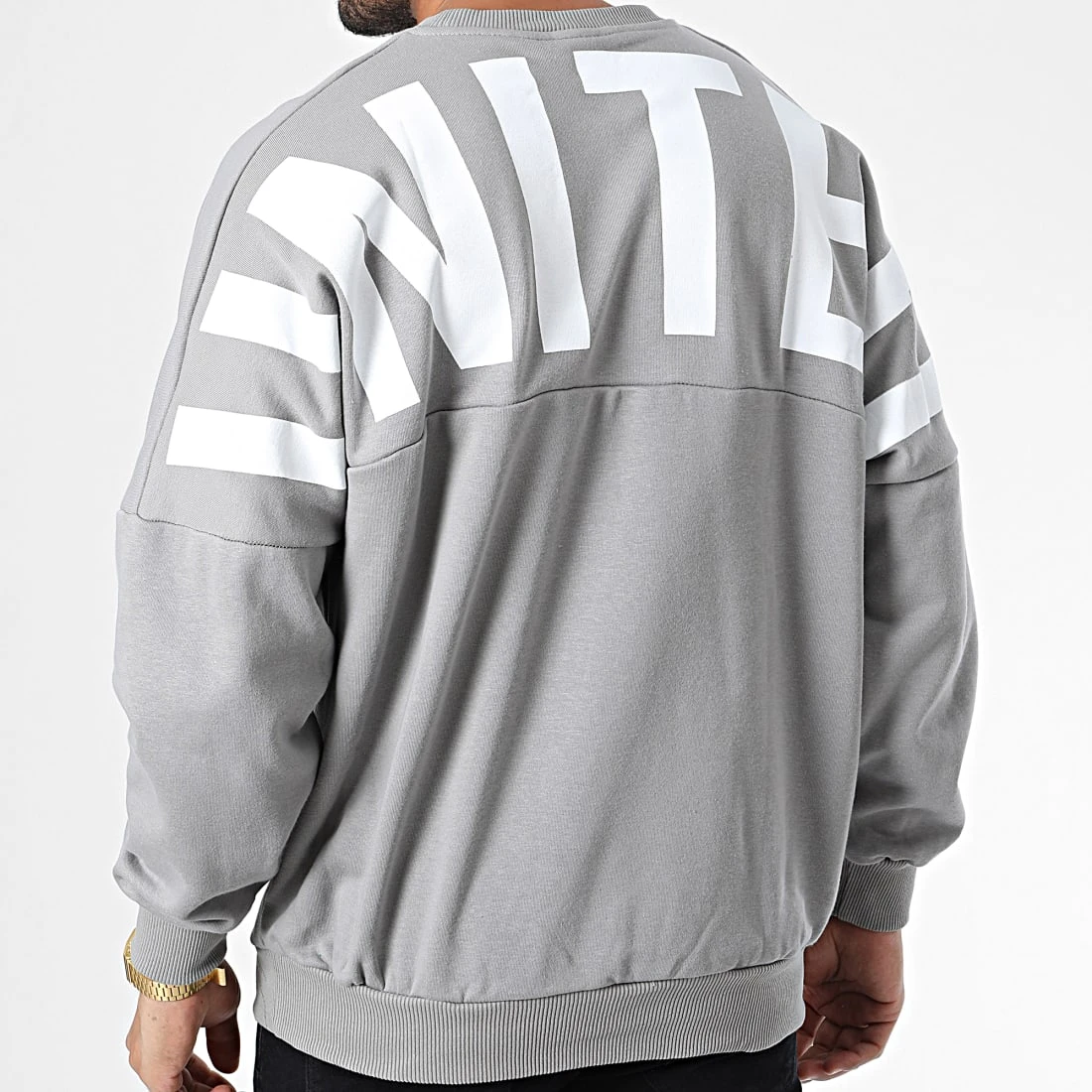 Top 10 😍 Sweat Crewneck 22-K053 Gris de Classic Series 🥰 6 Top 10 😍 Sweat Crewneck 22-K053 Gris de Classic Series 🥰 – Image 4