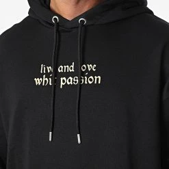 Meilleur prix 🛒 Sweat Capuche 22-K048 Noir de Classic Series ⌛ -HautStyle Boutique classic series 338103 22 K048 SIYAH 20220922T155227 02