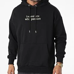 Meilleur prix 🛒 Sweat Capuche 22-K048 Noir de Classic Series ⌛ -HautStyle Boutique classic series 338103 22 K048 SIYAH 20220922T155231 04