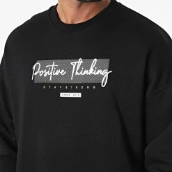 Offres ❤️ Sweat Crewneck 22-K076 Noir de Classic Series ⌛ -HautStyle Boutique classic series 338106 22 K076 SIYAH 20220922T155244 02