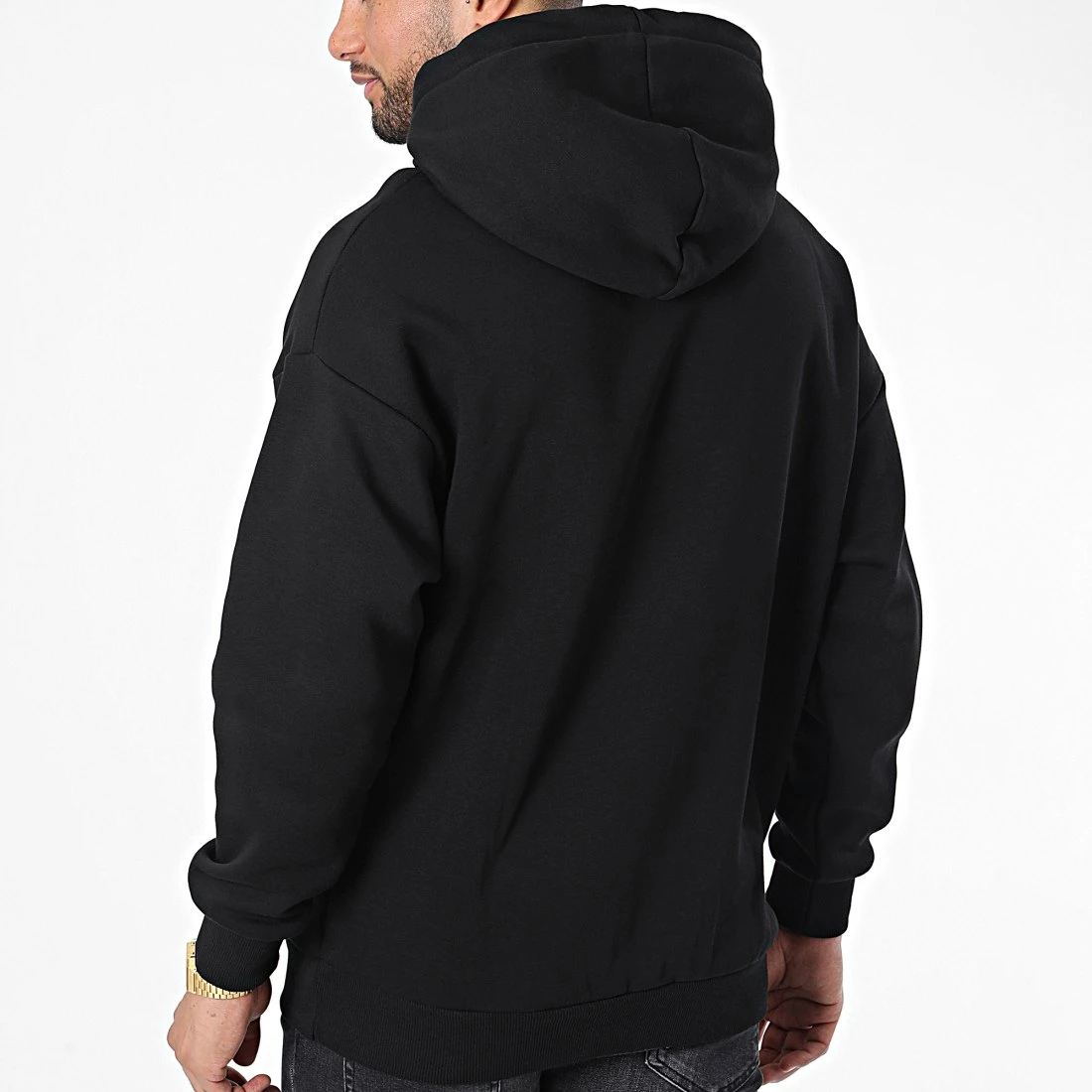 Remise ⌛ Sweat Capuche 22-K062 Noir de Classic Series ❤️ 6 Remise ⌛ Sweat Capuche 22-K062 Noir de Classic Series ❤️ – Image 4