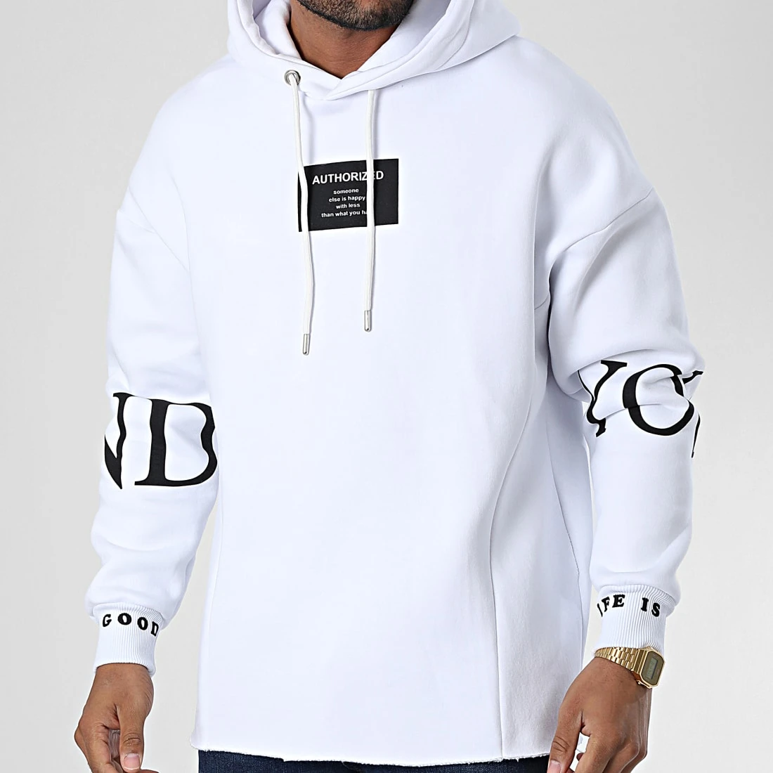 Vente flash 🎉 Sweat Capuche 22-K014 Blanc de Classic Series 👏 3 Vente flash 🎉 Sweat Capuche 22-K014 Blanc de Classic Series 👏